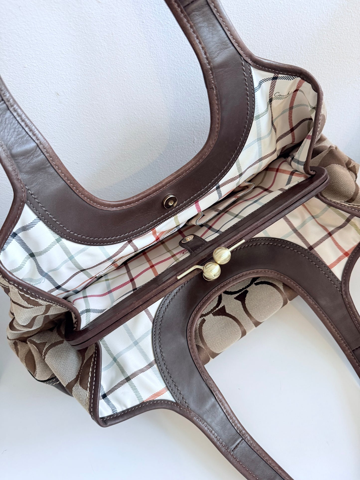 Coach Signature Canvas Shoulder Bag