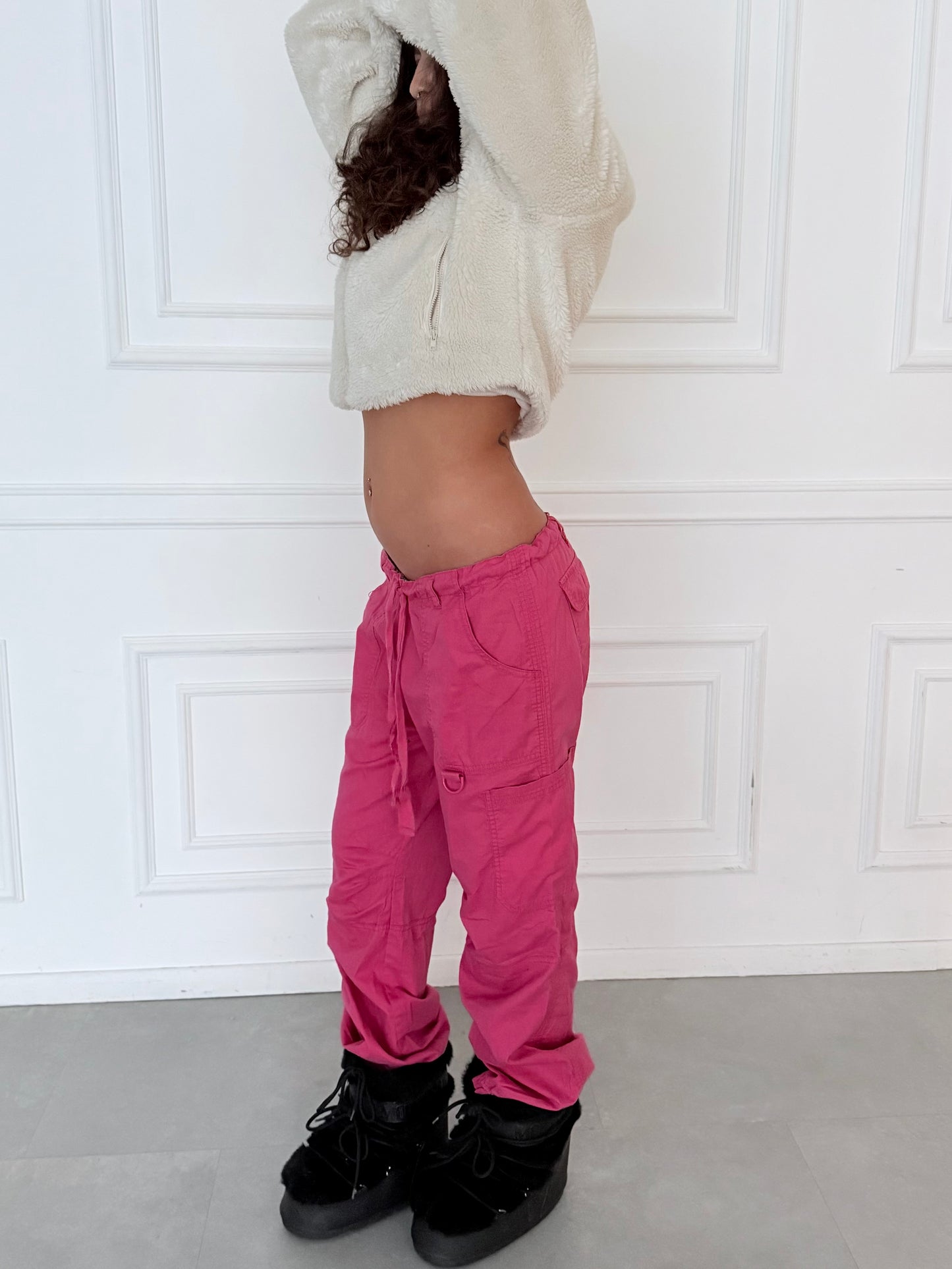 Pink Cargo Pants Size S