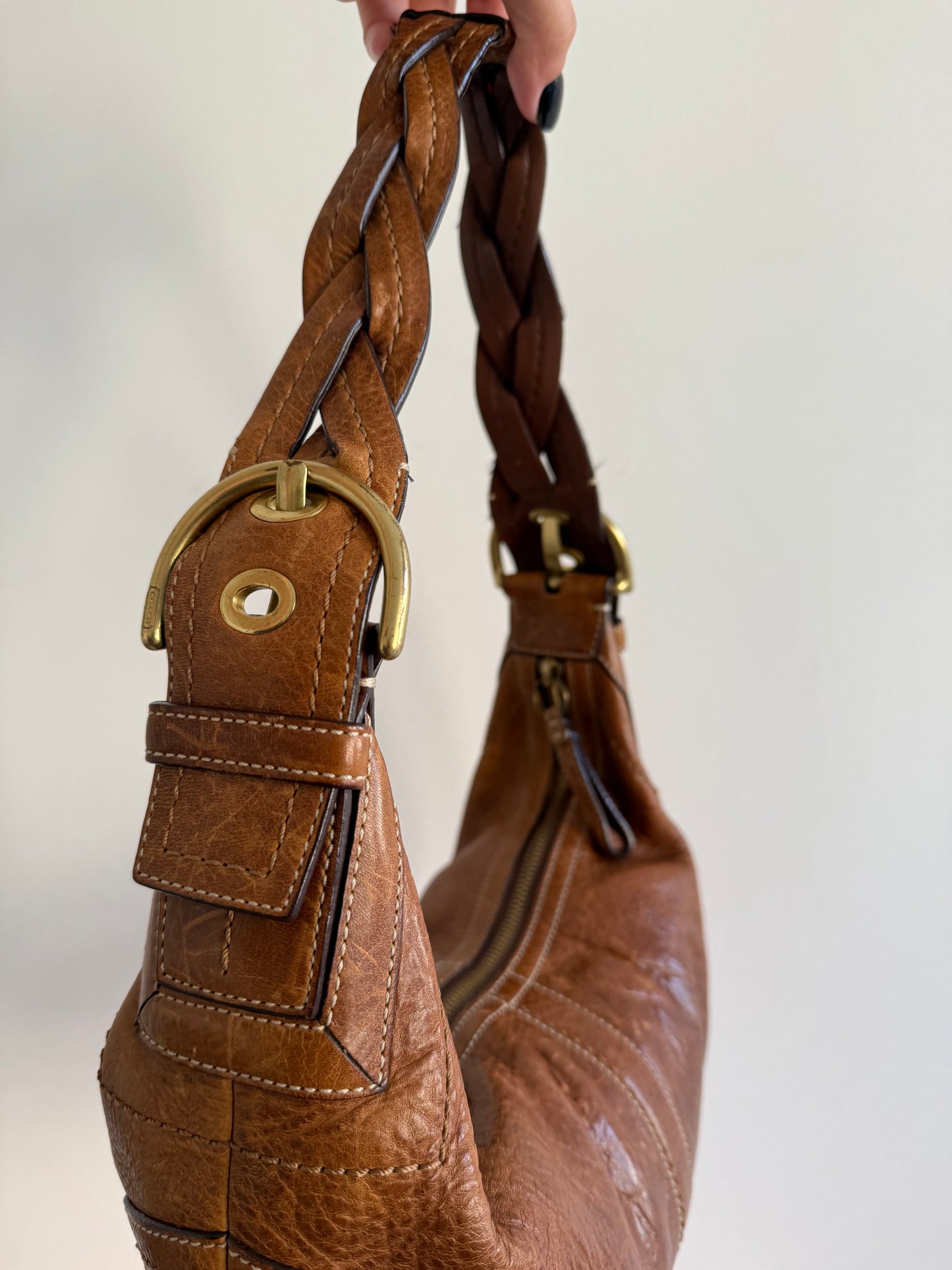 Coach Brown Leather Shoulder Bag