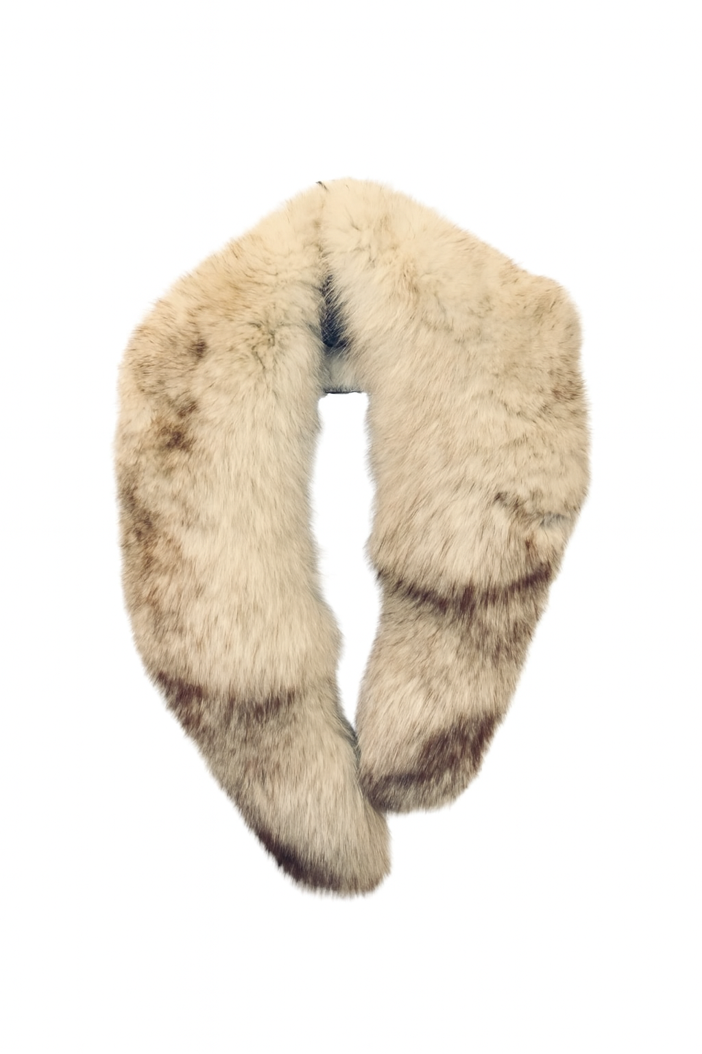Beige Real Fur Shoulder Stole