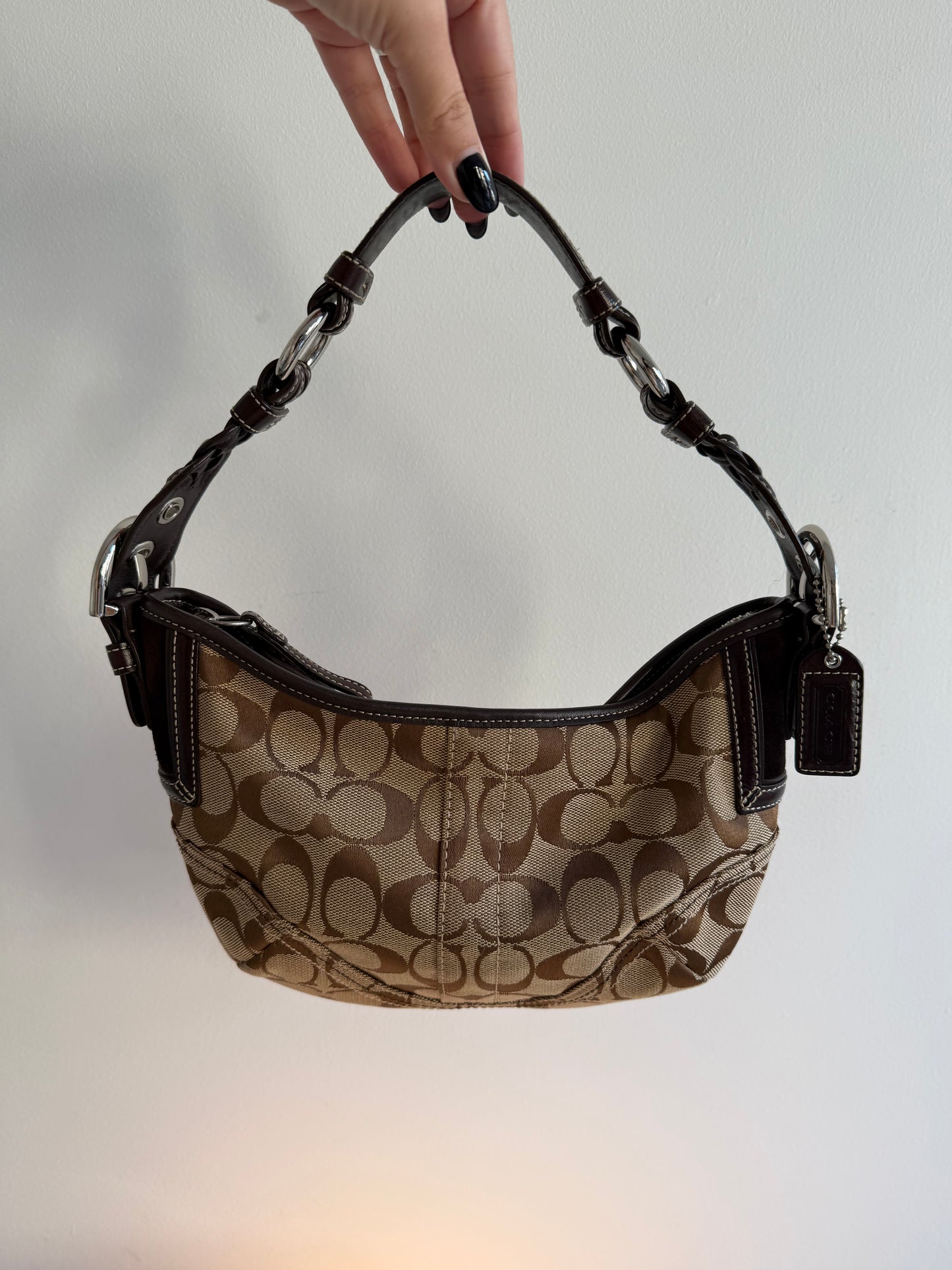 Coach Brown Signature Shoulder Bag
