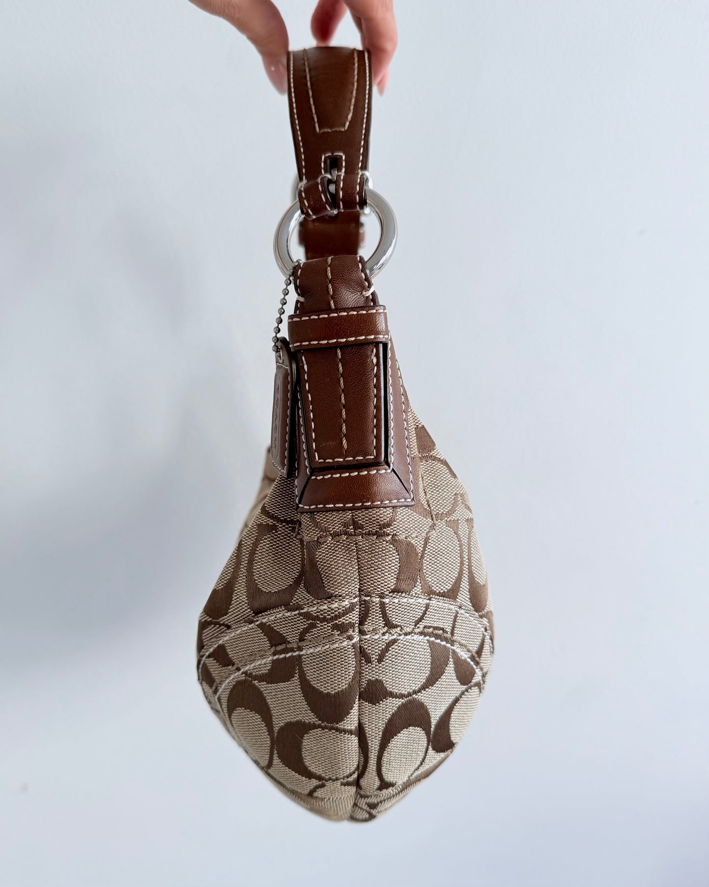 Coach Signature Brown Hobo