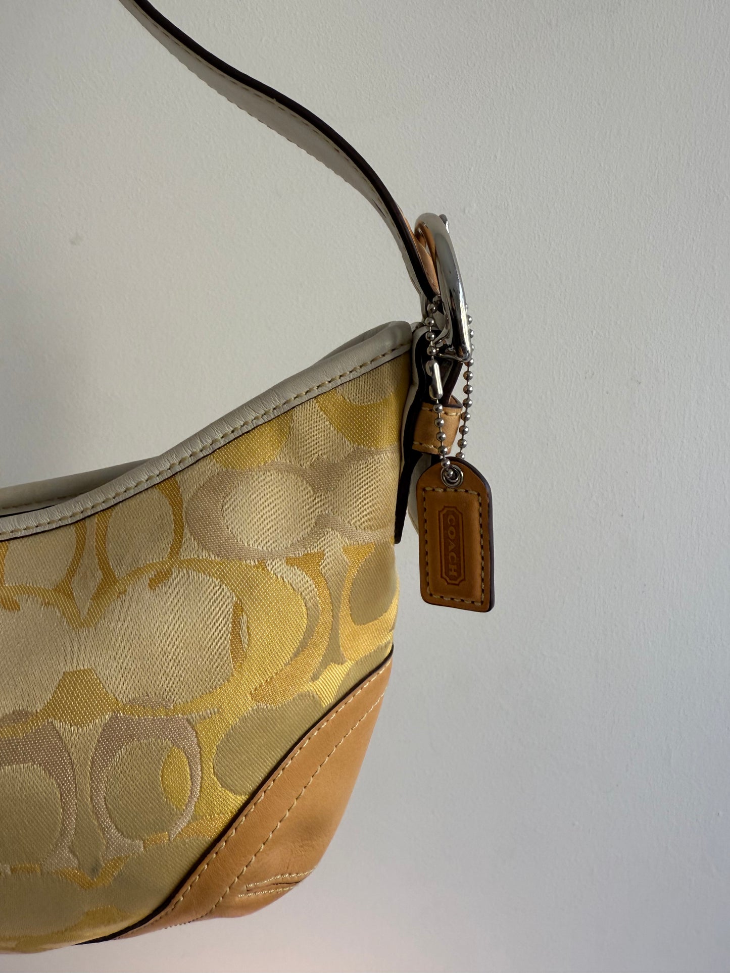 Coach Yellow Hobo Shoulder Bag