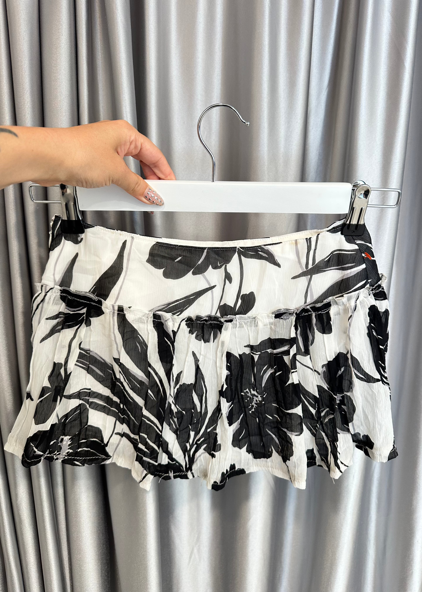 Floral Micro Mini Skirt