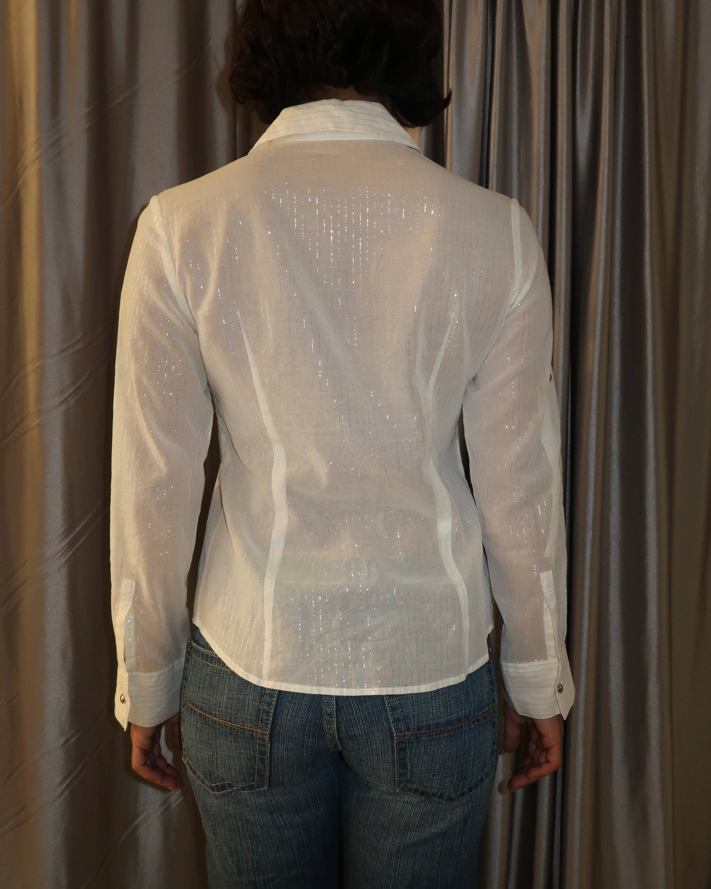 White Ruffled Blouse