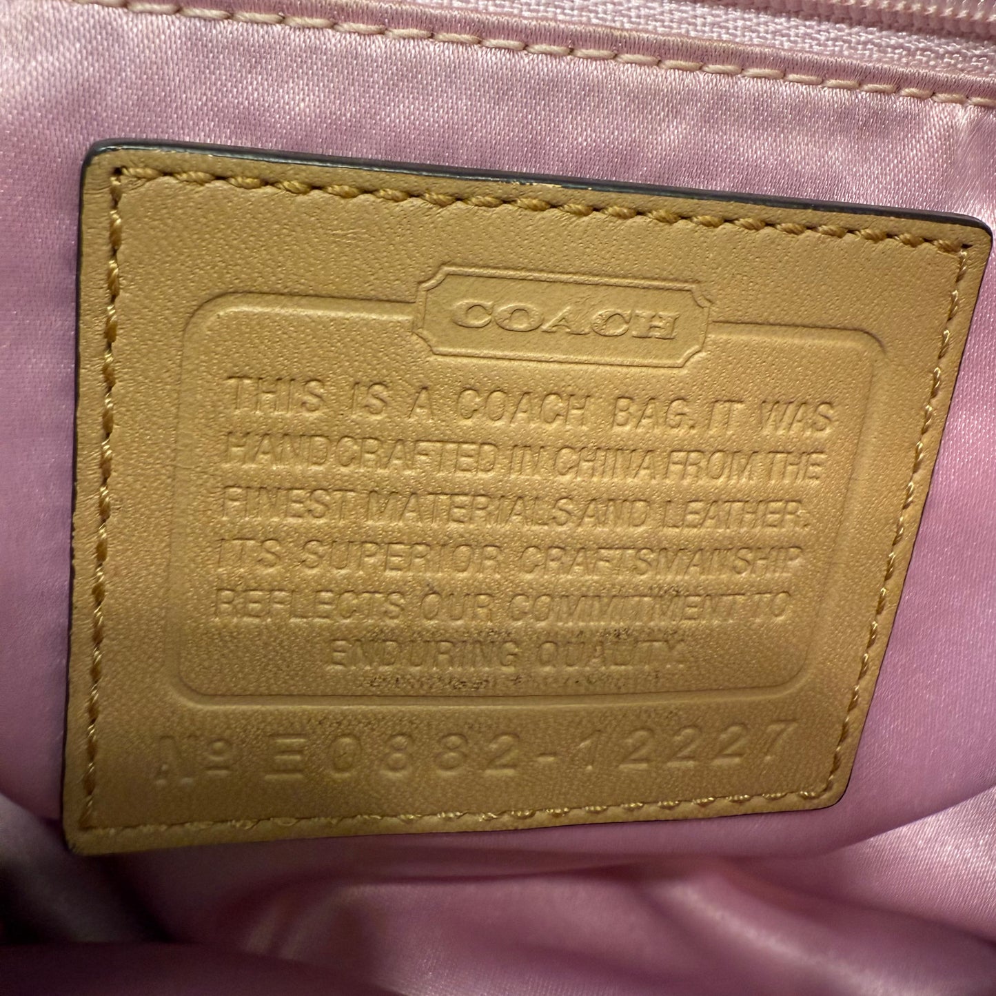 Coach Brown Leather Shoulder Bag