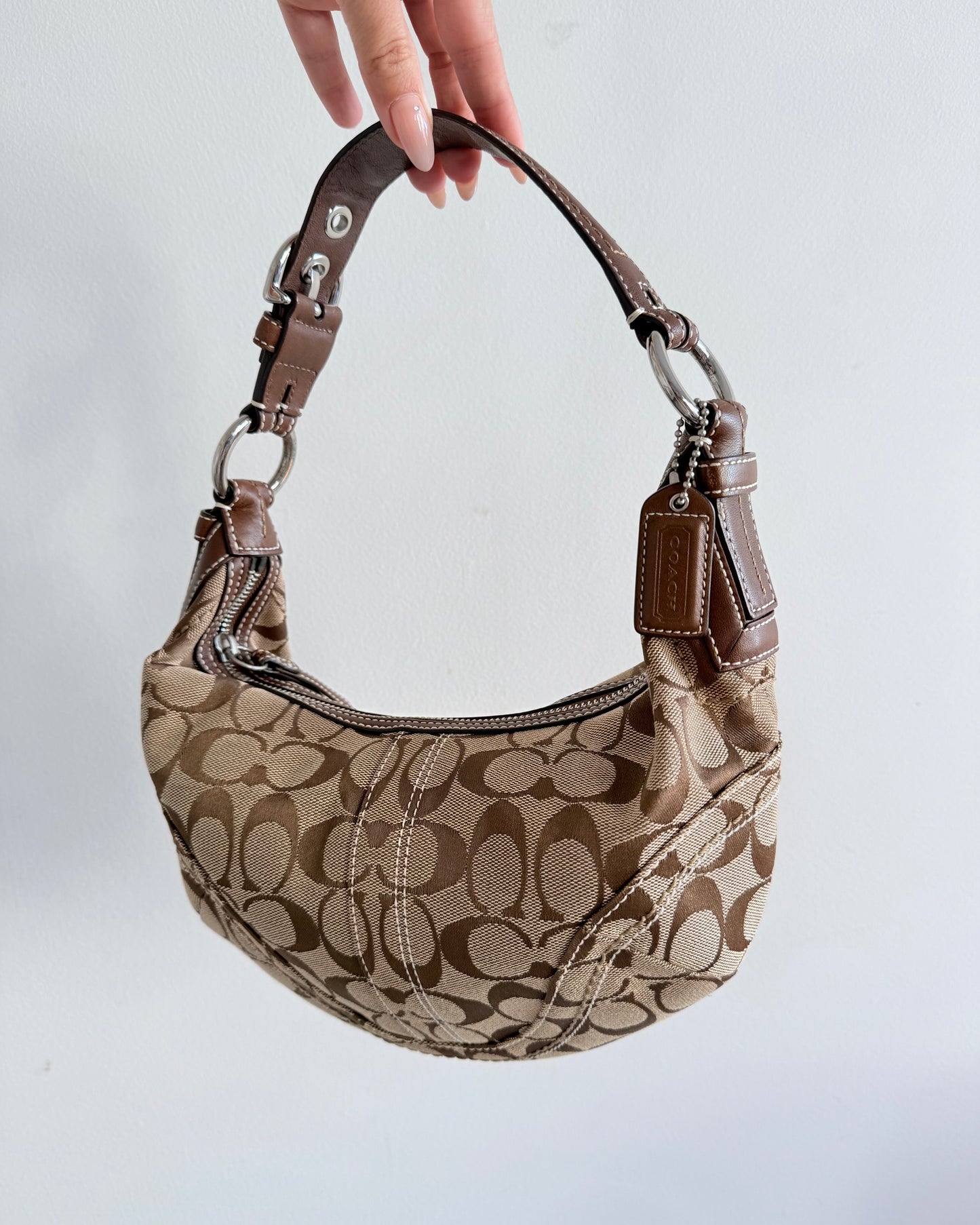 Coach Signature Brown Hobo