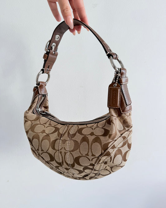 Coach Signature Brown Hobo