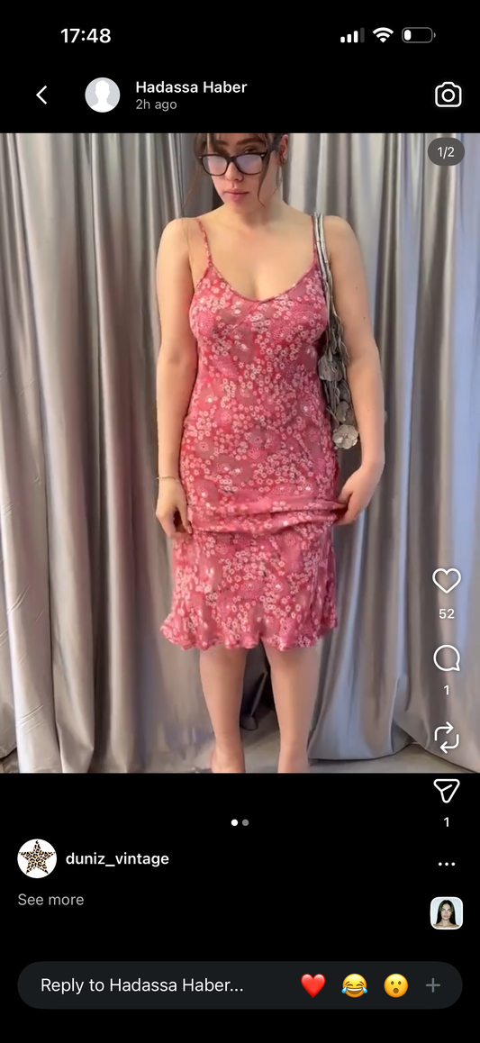 Pink flowers dress