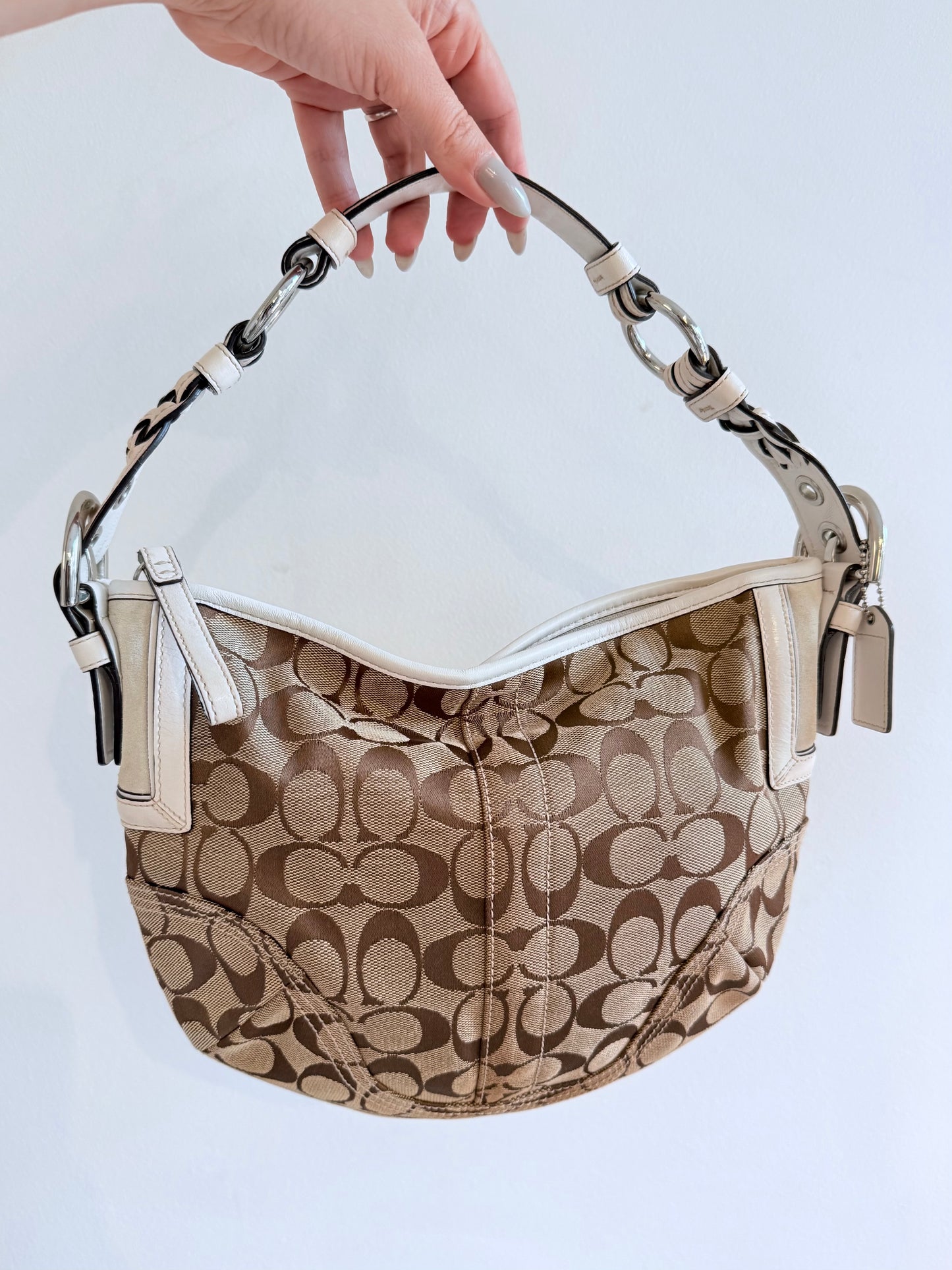 Coach Signature Canvas Shoulder Bag