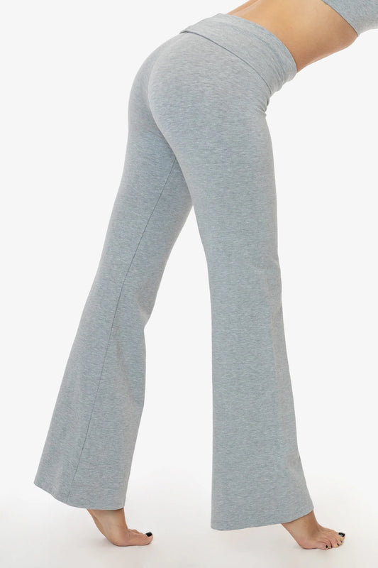 GREY GARMENT DYE YOGA LEGGING