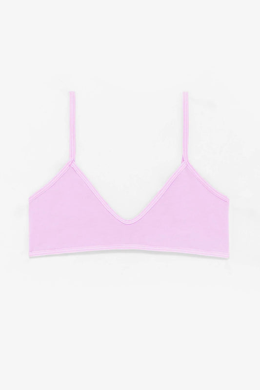 CANDY PINK COTTON SPANDEX SPAGHETTI BARLETTE