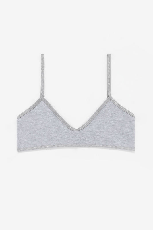 GREY PINK COTTON SPANDEX SPAGHETTI BARLETTE