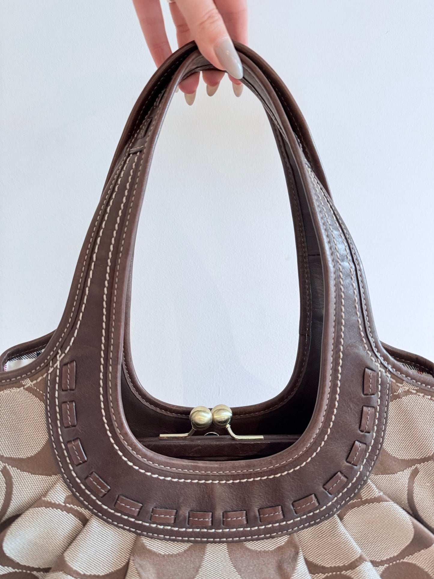 Coach Signature Canvas Shoulder Bag