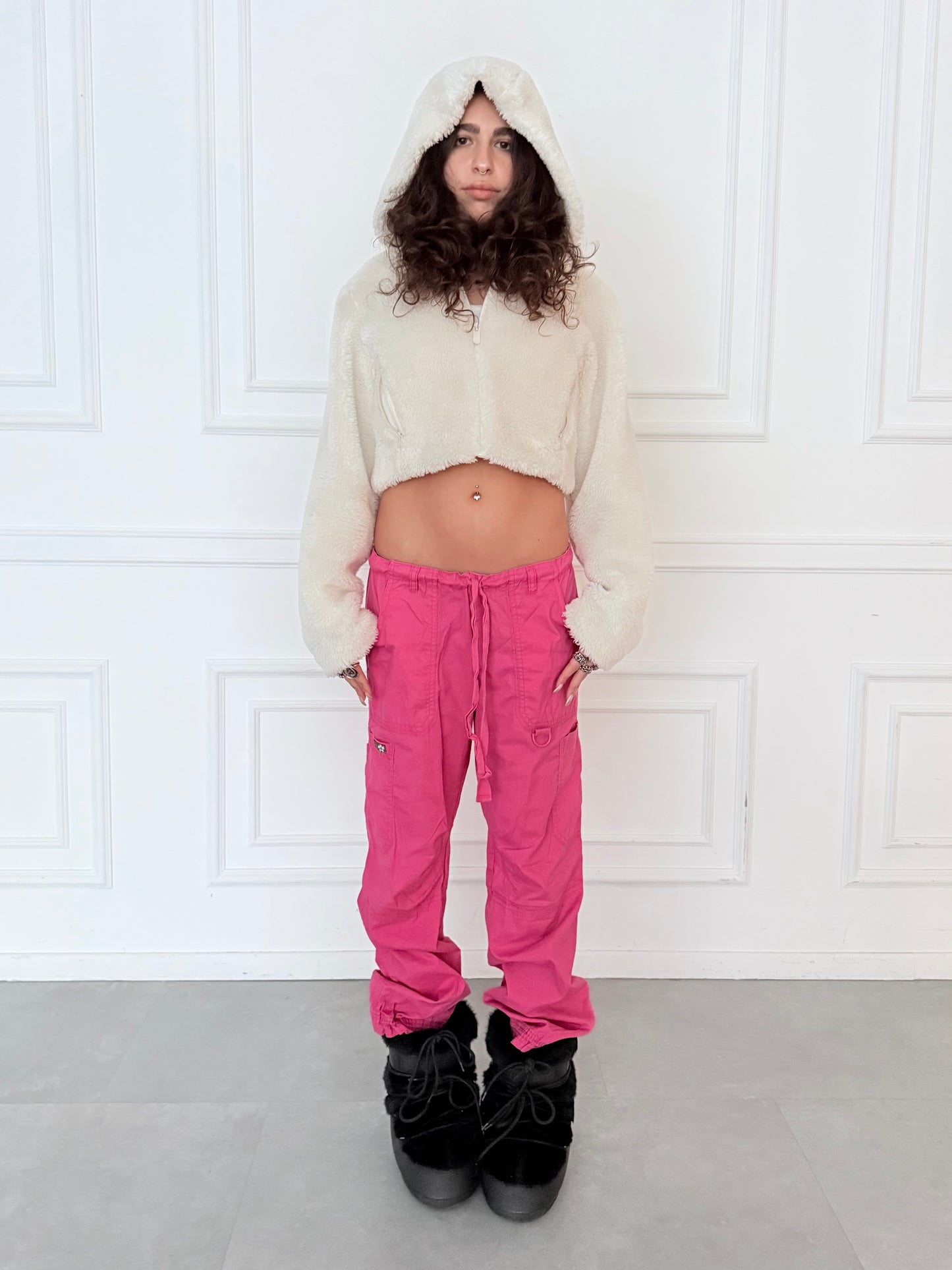 Pink Cargo Pants Size S