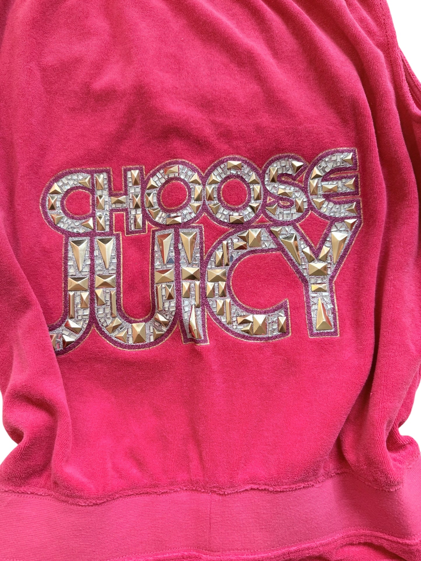 Juicy Couture Pink Velour Playsuit Size M