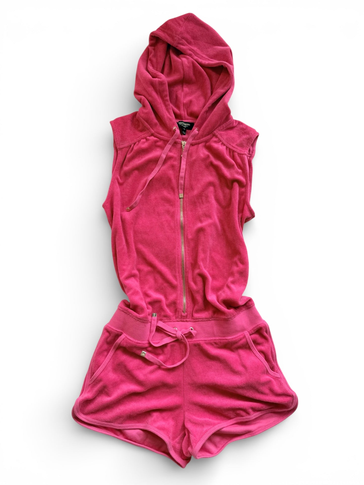 Juicy Couture Pink Velour Playsuit Size M