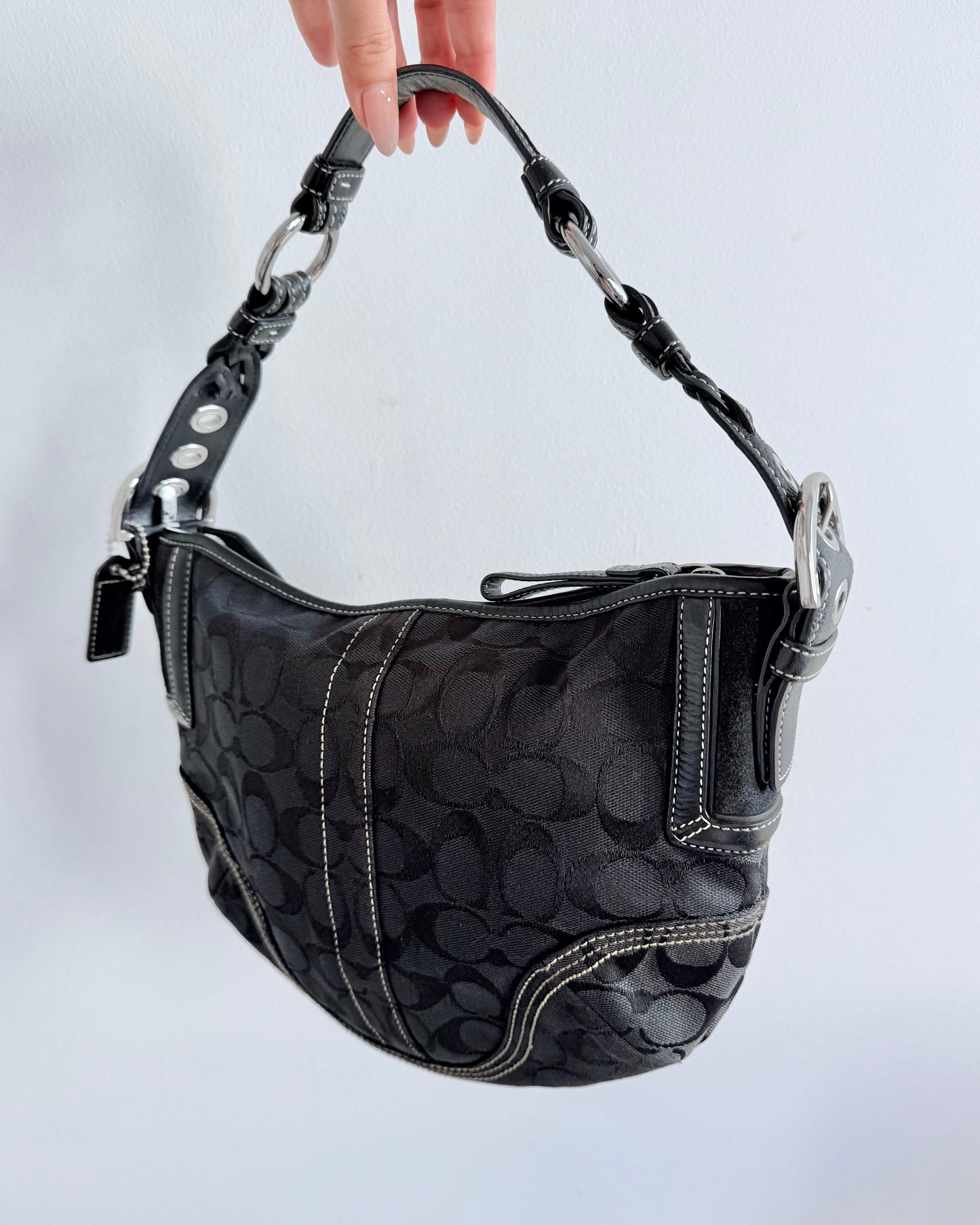 Coach Signature Black Hobo