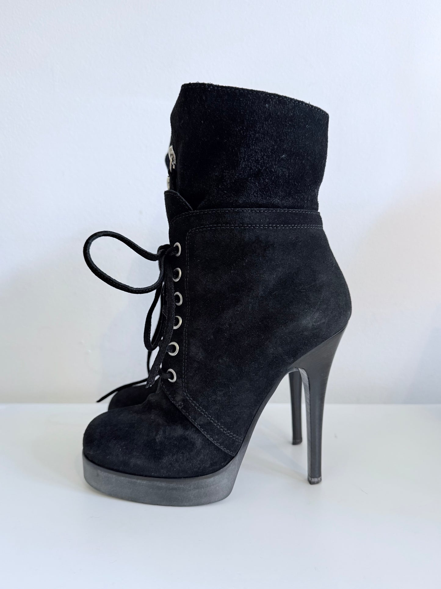Giuseppe Zanotti Black Suede Boots 36