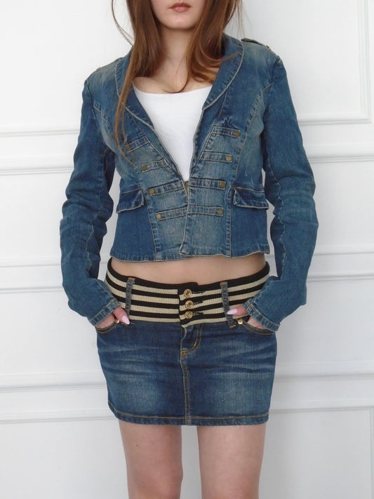 Denim Mini Skirt