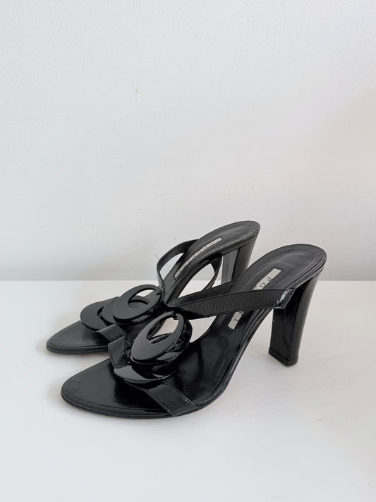Pollini Black Heels size 36