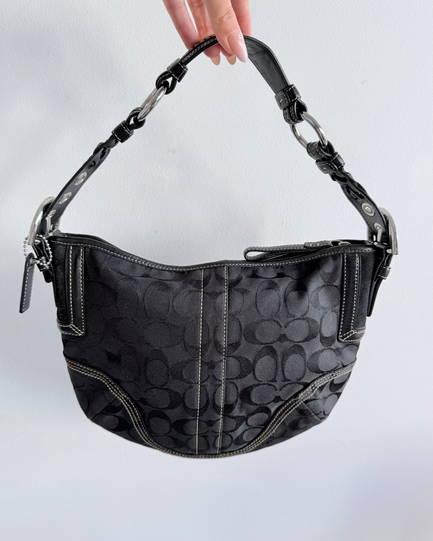 Coach Signature Black Hobo