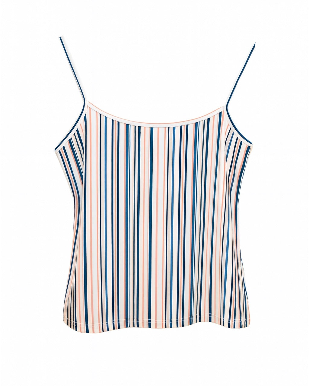 Striped Spaghetti-Strap Cami Top