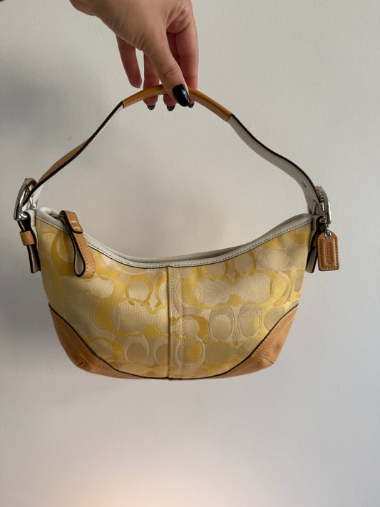 Coach Yellow Hobo Shoulder Bag