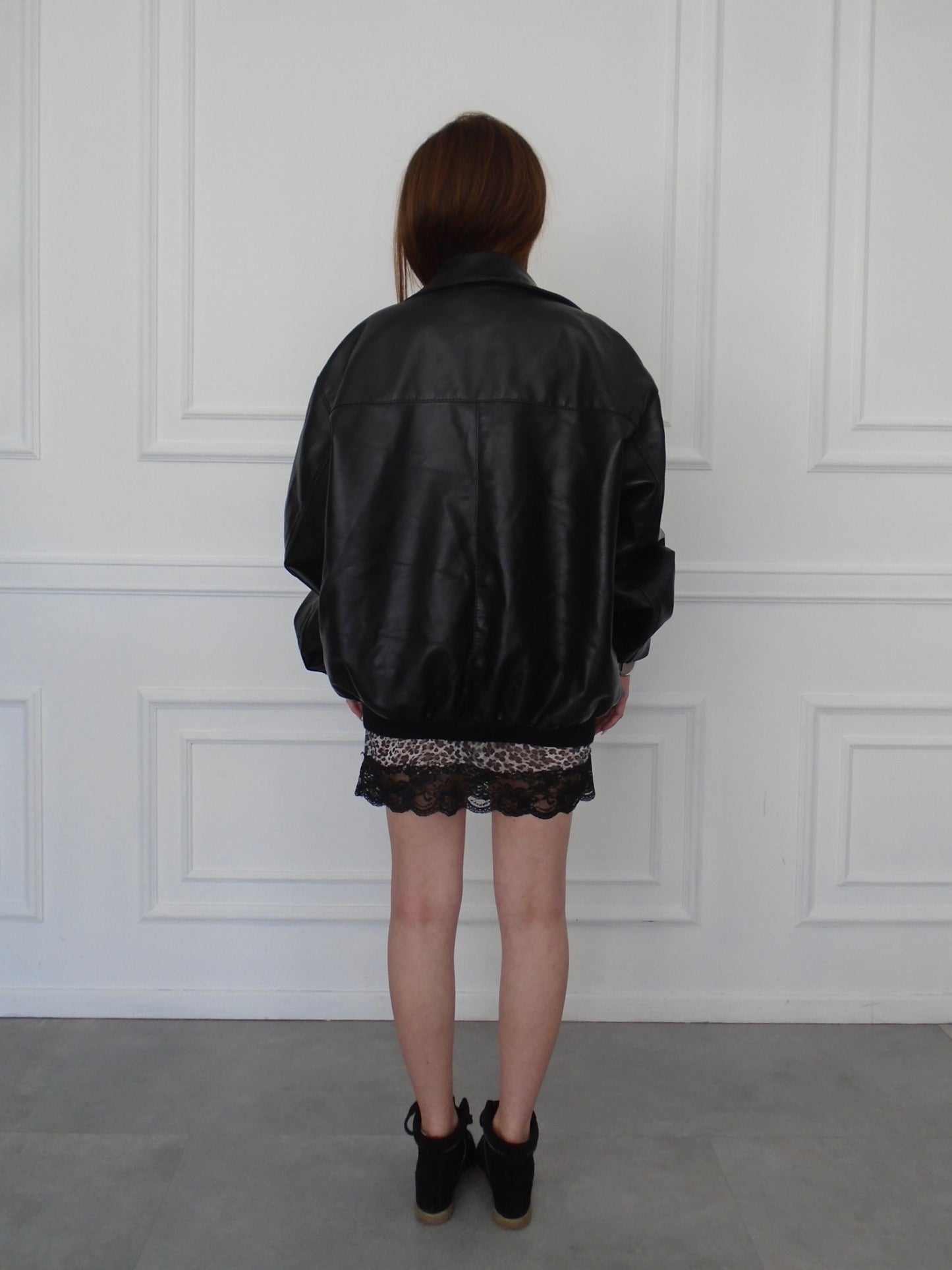 Leather Bomber Jacket