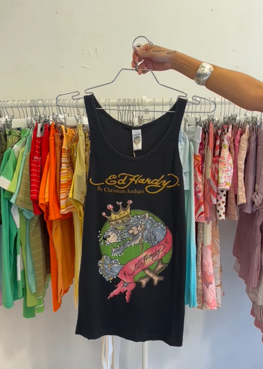 Ed Hardy black tank top