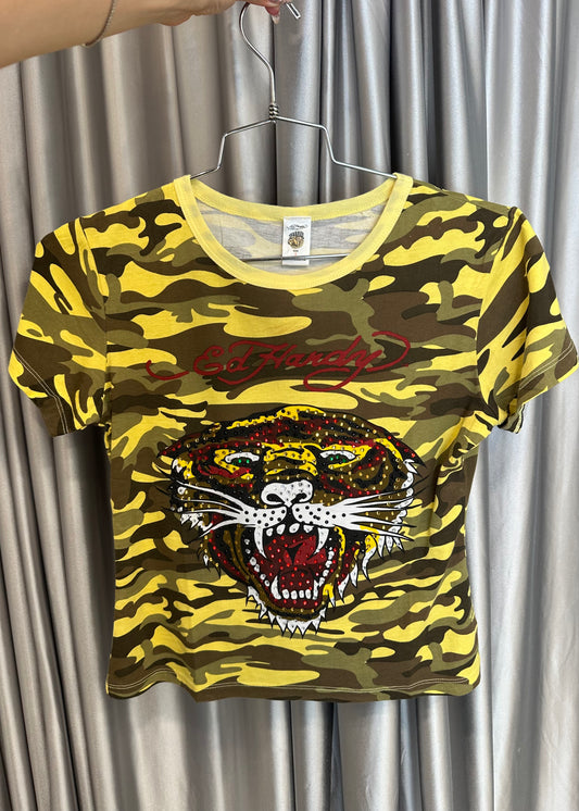 Ed Hardy  Camo Tiger T