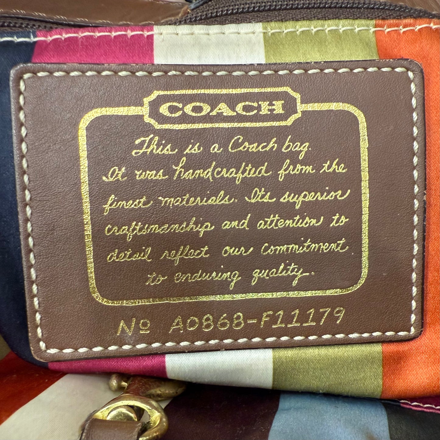 Coach Blue Denim Shoulder Bag