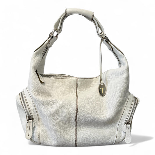 Tod's White Leather Shoulder Bag