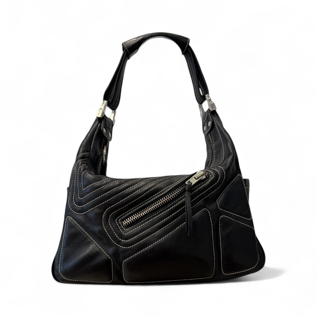 Tod's Black Leather Shoulder Bag