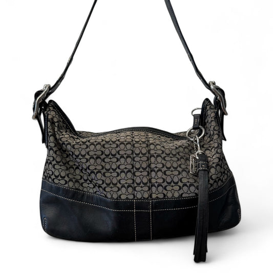 Coach Black Signature Shoulder Bag