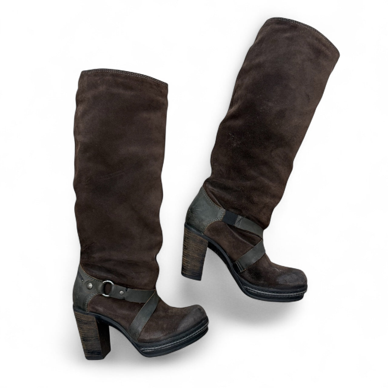 Vintage Diesel Brown High Heel Boots size 38