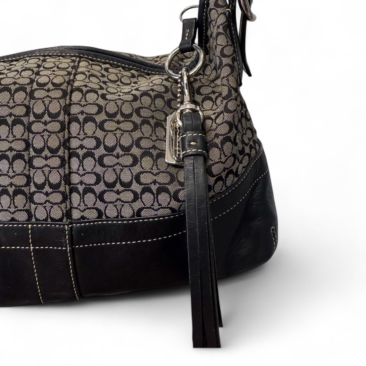 Coach Black Signature Shoulder Bag