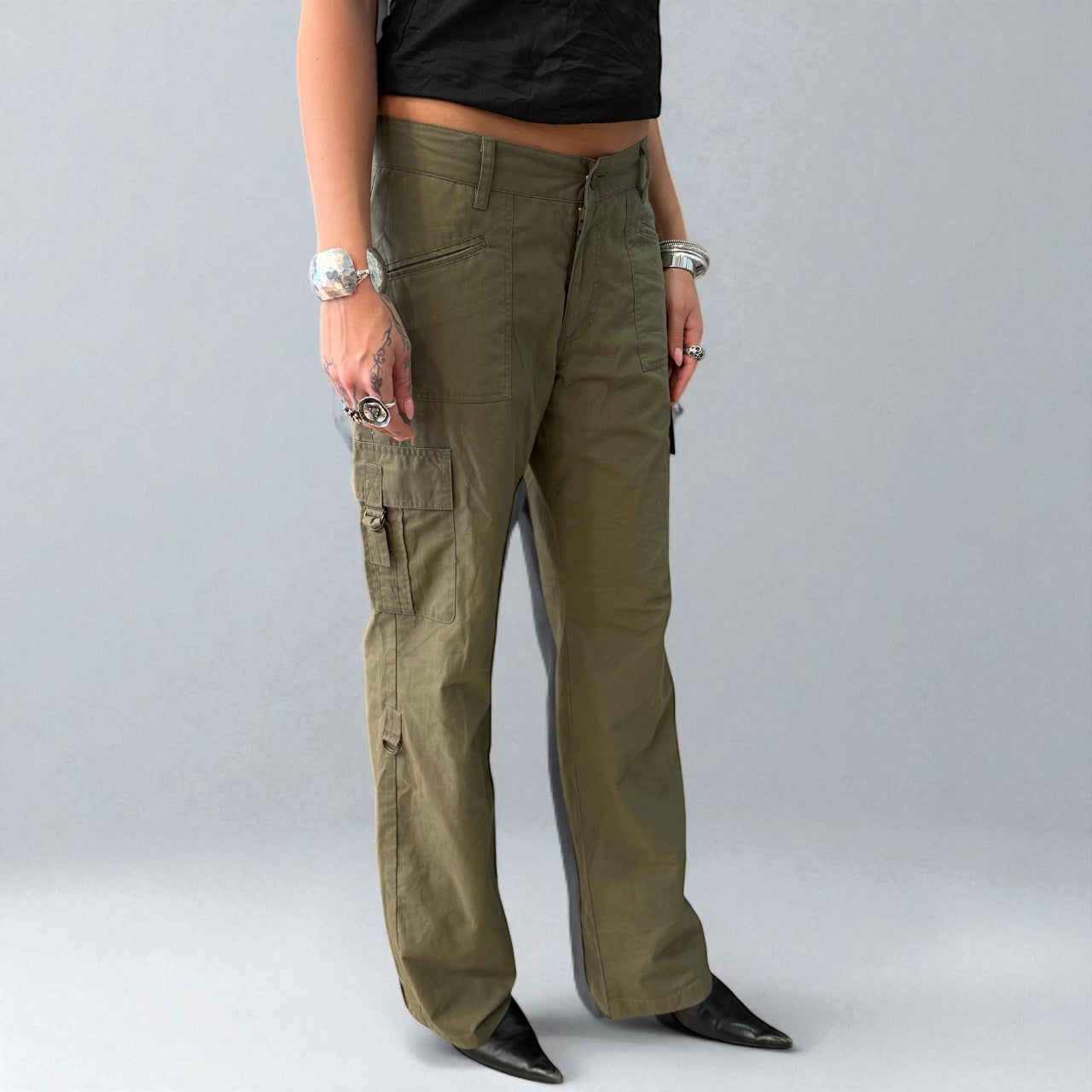 Olive Green Cargo Pants