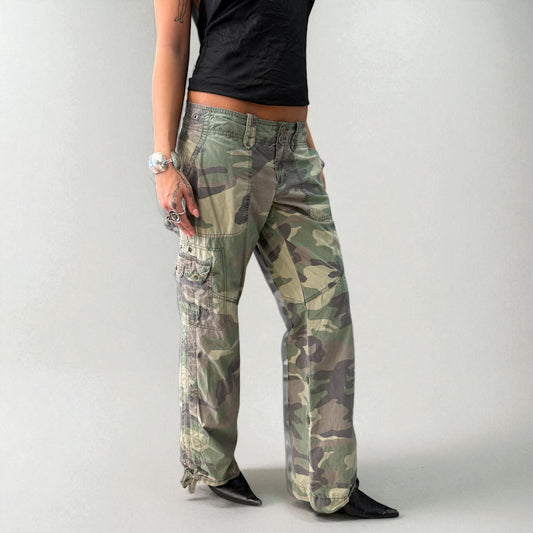 Green Camo Cargo Pants