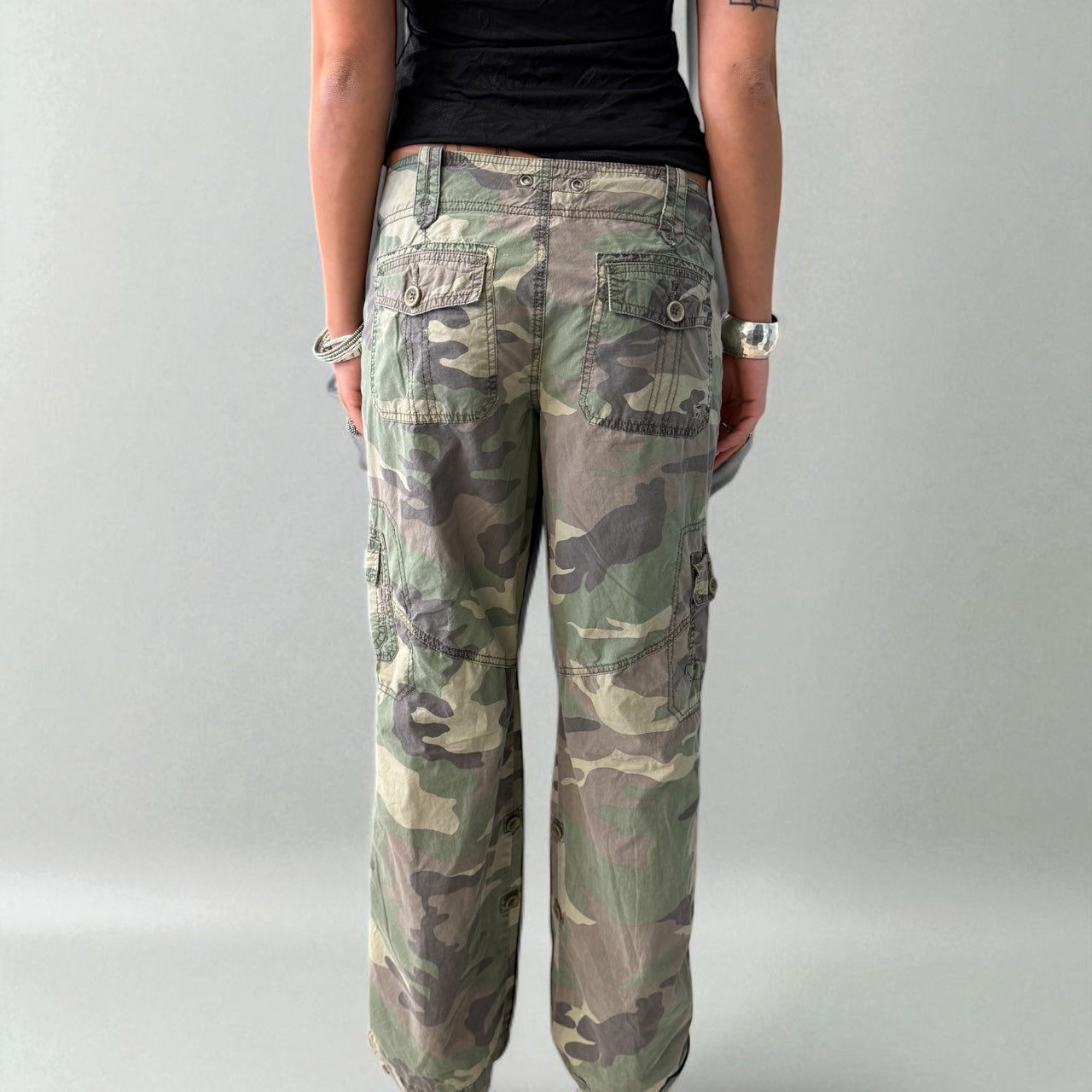 Green Camo Cargo Pants