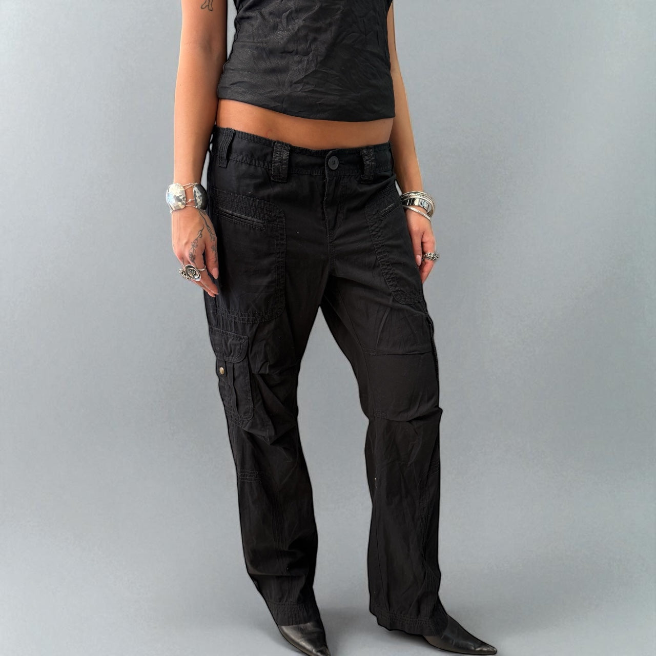 Black Cargo Pants