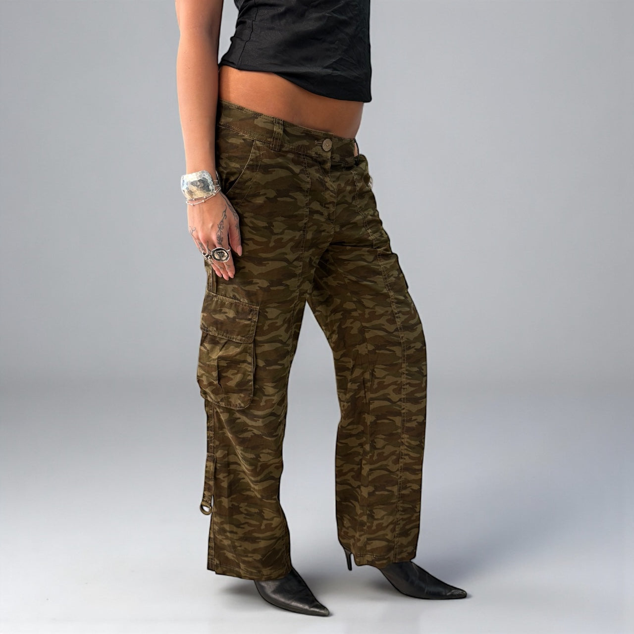 Brown Camo Cargo Pants